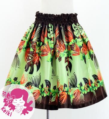 Hula Kids Shantung Pa'u Skirt with Lehua Print / Luxury Collection / Jp125br