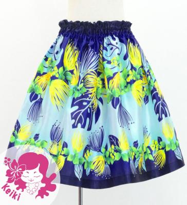 Hula Kids Shantung Pa'u Skirt with Lehua Print / Luxury Collection / Jp125nv