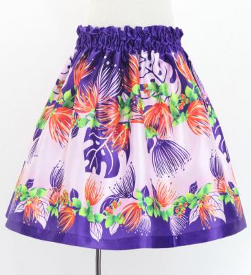Hula Kids Shantung Pa'u Skirt with Lehua Print / Luxury Collection / Jp125pu