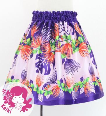Hula Kids Shantung Pa'u Skirt with Lehua Print / Luxury Collection / Jp125pu