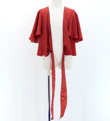 Hula Kids Wrap Blouse with Koshibo / Dark Red 2 / Jp130drd2