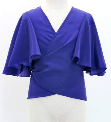 Hula Kids Wrap Blouse with Koshibo / Royal Blue / Jp130rbl
