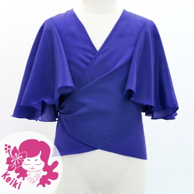 Hula Kids Wrap Blouse with Koshibo / Royal Blue / Jp130rbl