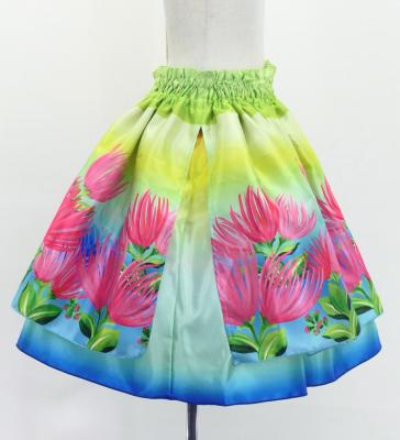 Hula Kids Blouse & Double Pa'u Set-Up with Lehua Print / Luxury Collection / Jp134-2