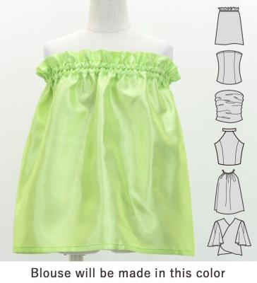 Hula Kids Blouse & Double Pa'u Set-Up with Lehua Print / Luxury Collection / Jp134-2