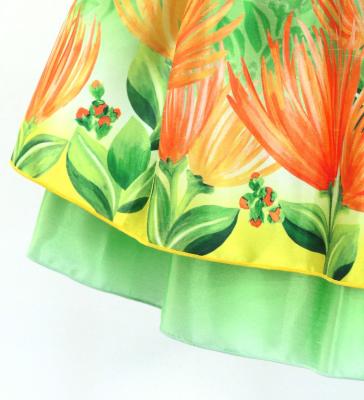 Hula Kids Blouse & Double Pa'u Set-Up with Lehua Print / Luxury Collection / Jp134-4