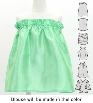 Hula Kids Blouse & Double Pa'u Set-Up with Lehua Print / Luxury Collection / Jp134-4