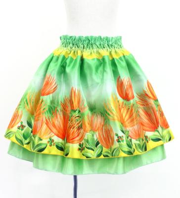 Hula Kids Blouse & Double Pa'u Set-Up with Lehua Print / Luxury Collection / Jp134-4