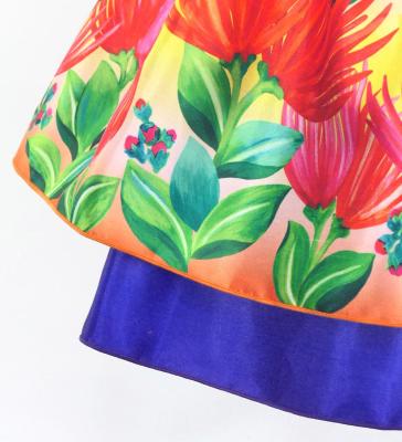 Hula Kids Blouse & Double Pa'u Set-Up with Lehua Print / Luxury Collection / Jp134-5