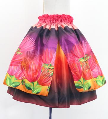 Hula Kids Blouse & Double Pa'u Set-Up with Lehua Print / Luxury Collection / Jp134-6