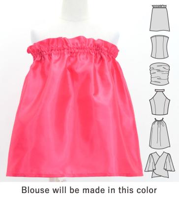 Hula Kids Blouse & Double Pa'u Set-Up with Lehua Print / Luxury Collection / Jp134-6