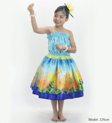 Hula Kids Blouse & Double Pa'u Set-Up with Lehua Print / Luxury Collection / Jp134-7
