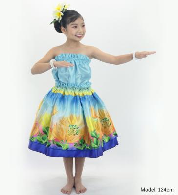 Hula Kids Blouse & Double Pa'u Set-Up with Lehua Print / Luxury Collection / Jp134-7
