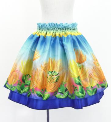 Hula Kids Blouse & Double Pa'u Set-Up with Lehua Print / Luxury Collection / Jp134-7