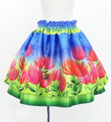 Hula Kids Blouse & Double Pa'u Set-Up with Lehua Print / Luxury Collection / Jp134-8
