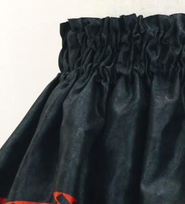 Hula Kids Shantung Pa'u Skirt with Musical instrument & Kahiko Print / Luxury Collection / Jp135bkrd