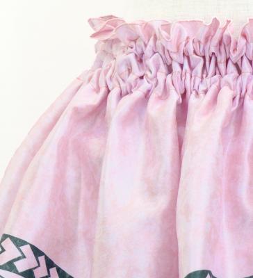 Hula Kids Shantung Pa'u Skirt with Musical instrument & Kahiko Print / Luxury Collection / Jp135pi