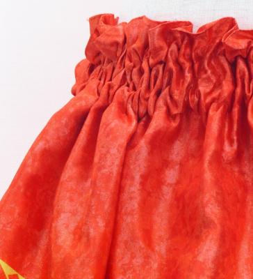 Hula Kids Shantung Pa'u Skirt with Musical instrument & Kahiko Print / Luxury Collection / Jp135rd