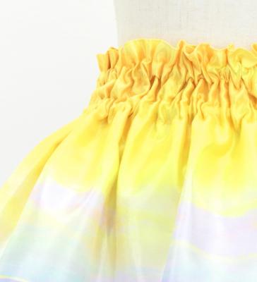 Hula Kids Shantung Pa'u Skirt with Kahiko & Sea Print / Luxury Collection / Jp137ye