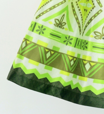 Hula Kids Shantung Pa'u Skirt with Moana Kahiko Print / Luxury Collection / Jp139-8