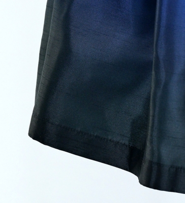 Hula Kids Shantung Pa'u Skirt with Blue & Black  / Luxury Collection / Jp143blbk