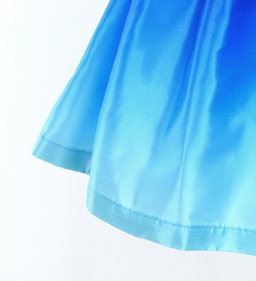 Hula Kids Shantung Pa'u Skirt with Blue & Blue/ Luxury Collection / Jp143blbl