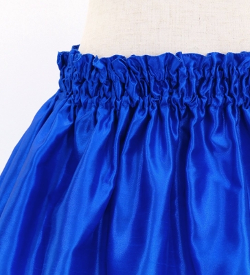 Hula Kids Shantung Pa'u Skirt with Blue & Blue/ Luxury Collection / Jp143blbl