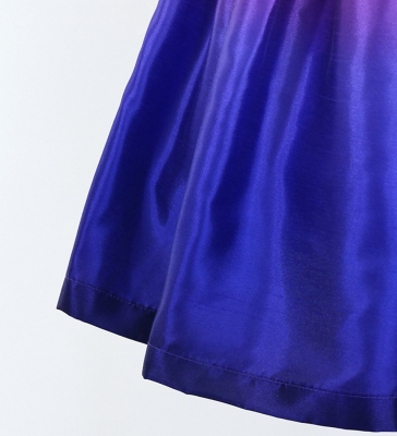 Hula Kids Shantung Pa'u Skirt with Orange & Purple  / Luxury Collection / Jp143orpu