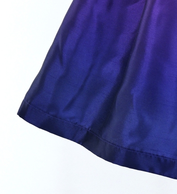 Hula Kids Shantung Pa'u Skirt with Purple & Dark Purple  / Luxury Collection / Jp143pudpu