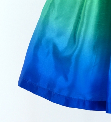 Hula Kids Shantung Pa'u Skirt with YEL GRN & BLU / Luxury Collection / Jp143yegrbl