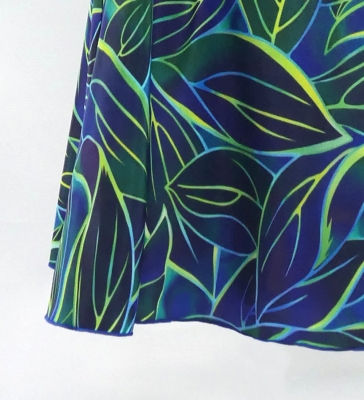Hula Kids One Shoulder Dress with Ti Leaf/ Luxury Collection / Blue / Jp144bl
