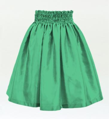 Hula Kids Solid Shantung Pa'u Skirt / Luxury Collection / Aqua / Jp154aq