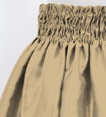 Hula Kids Solid Shantung Pa'u Skirt / Luxury Collection / Beige / Jp154be