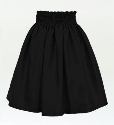 Hula Kids Solid Shantung Pa'u Skirt / Luxury Collection / Black / Jp154bk