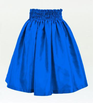 Hula Kids Solid Shantung Pa'u Skirt / Luxury Collection / Blue / Jp154bl