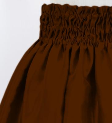 Hula Kids Solid Shantung Pa'u Skirt / Luxury Collection / Brown / Jp154br