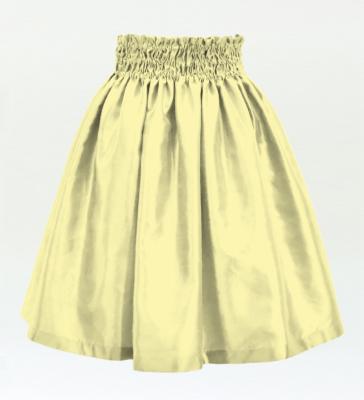 Hula Kids Solid Shantung Pa'u Skirt / Luxury Collection / Cream / Jp154cr