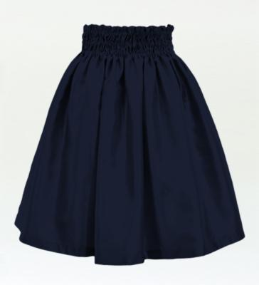 Hula Kids Solid Shantung Pa'u Skirt / Luxury Collection / Dark Blue / Jp154dbl