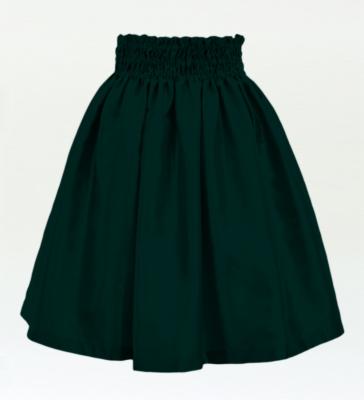 Hula Kids Solid Shantung Pa'u Skirt / Luxury Collection / Dark Green / Jp154dgr