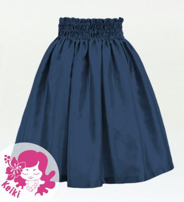 Hula Kids Solid Shantung Pa'u Skirt / Luxury Collection / Gray Blue / Jp154gybl