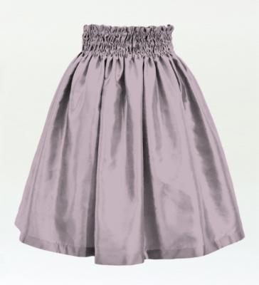 Hula Kids Solid Shantung Pa'u Skirt / Luxury Collection / Light Gray / Jp154lgy