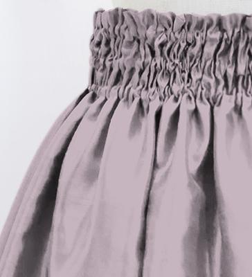 Hula Kids Solid Shantung Pa'u Skirt / Luxury Collection / Light Gray / Jp154lgy