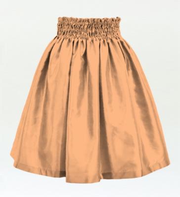 Hula Kids Solid Shantung Pa'u Skirt / Luxury Collection / Light Peach / Jp154lpe