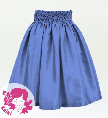 Hula Kids Solid Shantung Pa'u Skirt / Luxury Collection / Marine Blue / Jp154mbl