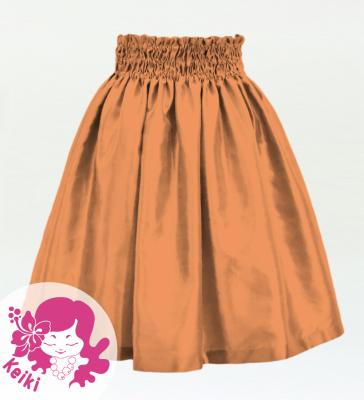 Hula Kids Solid Shantung Pa'u Skirt / Luxury Collection / Peach / Jp154pe