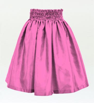 Hula Kids Solid Shantung Pa'u Skirt / Luxury Collection / Pink / Jp154pi