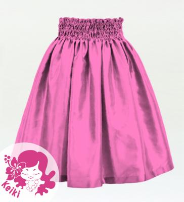 Hula Kids Solid Shantung Pa'u Skirt / Luxury Collection / Pink / Jp154pi