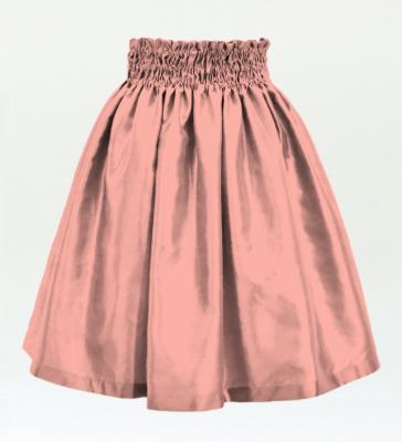 Hula Kids Solid Shantung Pa'u Skirt / Luxury Collection / Pink Beige / Jp154pibe