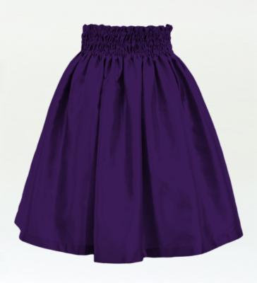 Hula Kids Solid Shantung Pa'u Skirt / Luxury Collection / Purple / Jp154pu