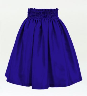 Hula Kids Solid Shantung Pa'u Skirt / Luxury Collection / Royal Blue / Jp154rbl